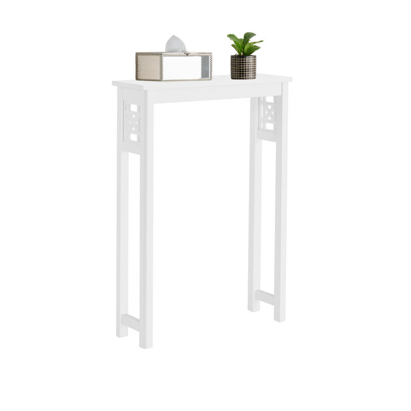 Hembree Over Toilet Storage Shelf, 27 in. W x 37 in. H, White, Space-Saving Bathroom Organizer with Fixed Shelf and Open Gridwork Design, Ideal for Toiletries and Towels