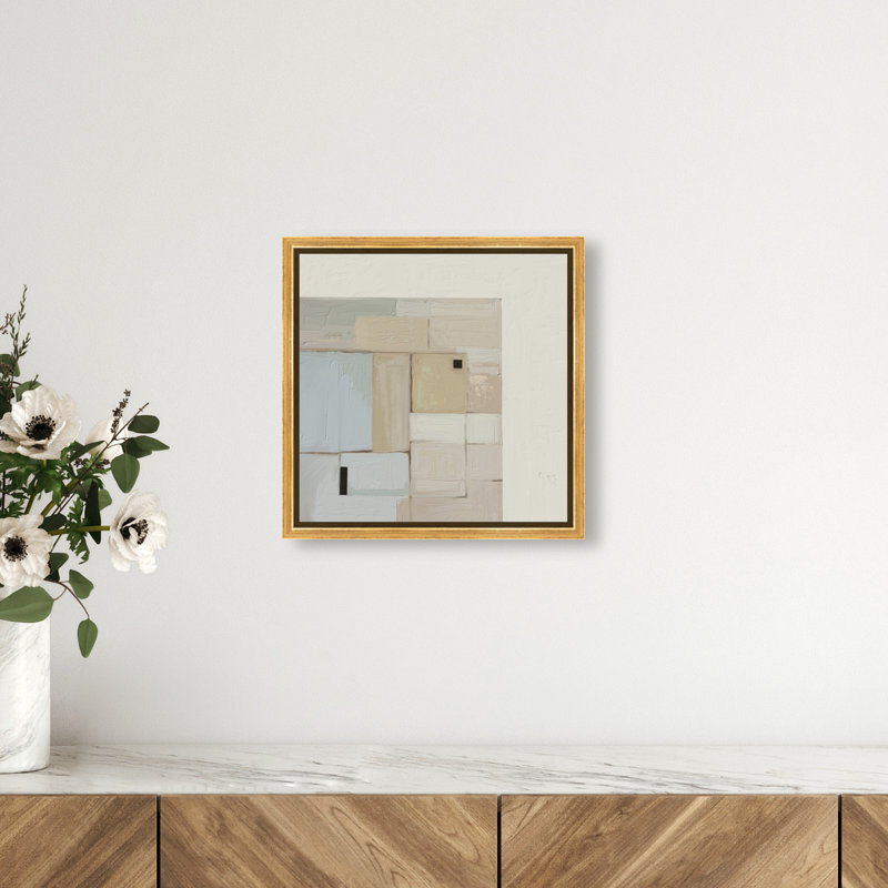 Softness Print by Oliver Gal, 13"H x 13"W, Gold Floater Frame