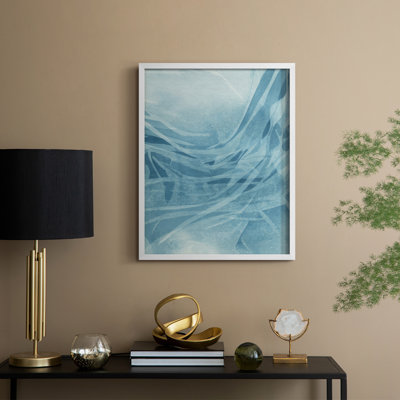 Marine Reflections II, reproduction encadrée - bois massif