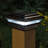 Imperial Solar Powered Integrated LED Aluminium 4 in. x 4 in. Fence Post Cap Light with Base Adapter Included-9809739-78608414