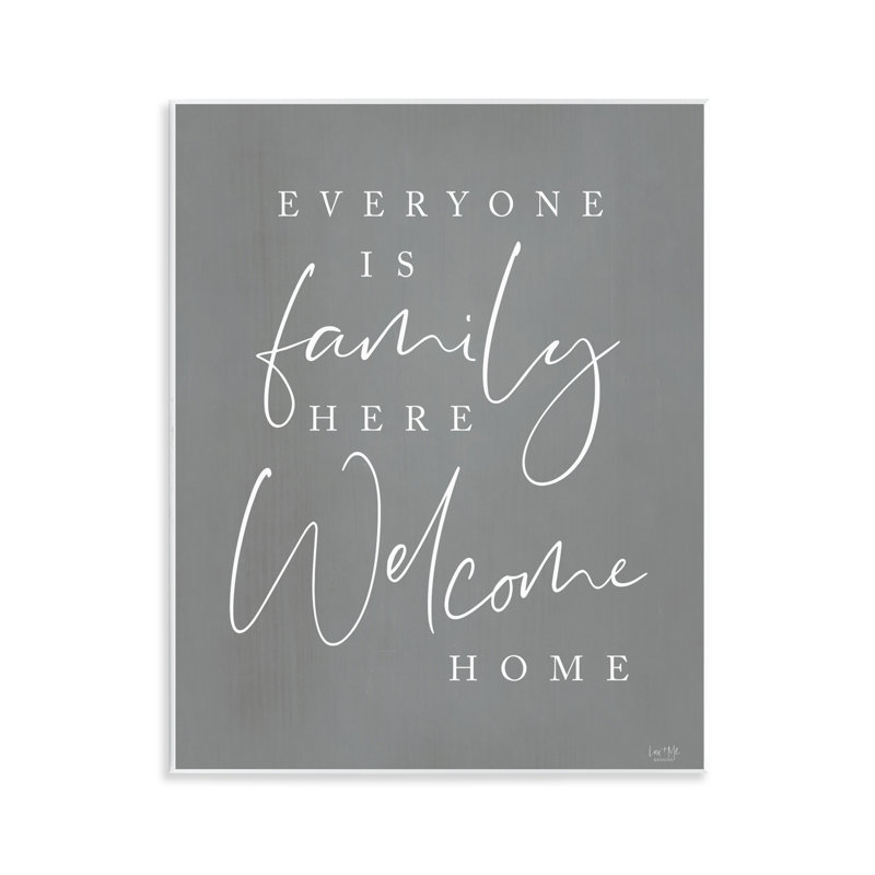 Tout le monde est une plaque murale ici, design par Lux + Me Designs