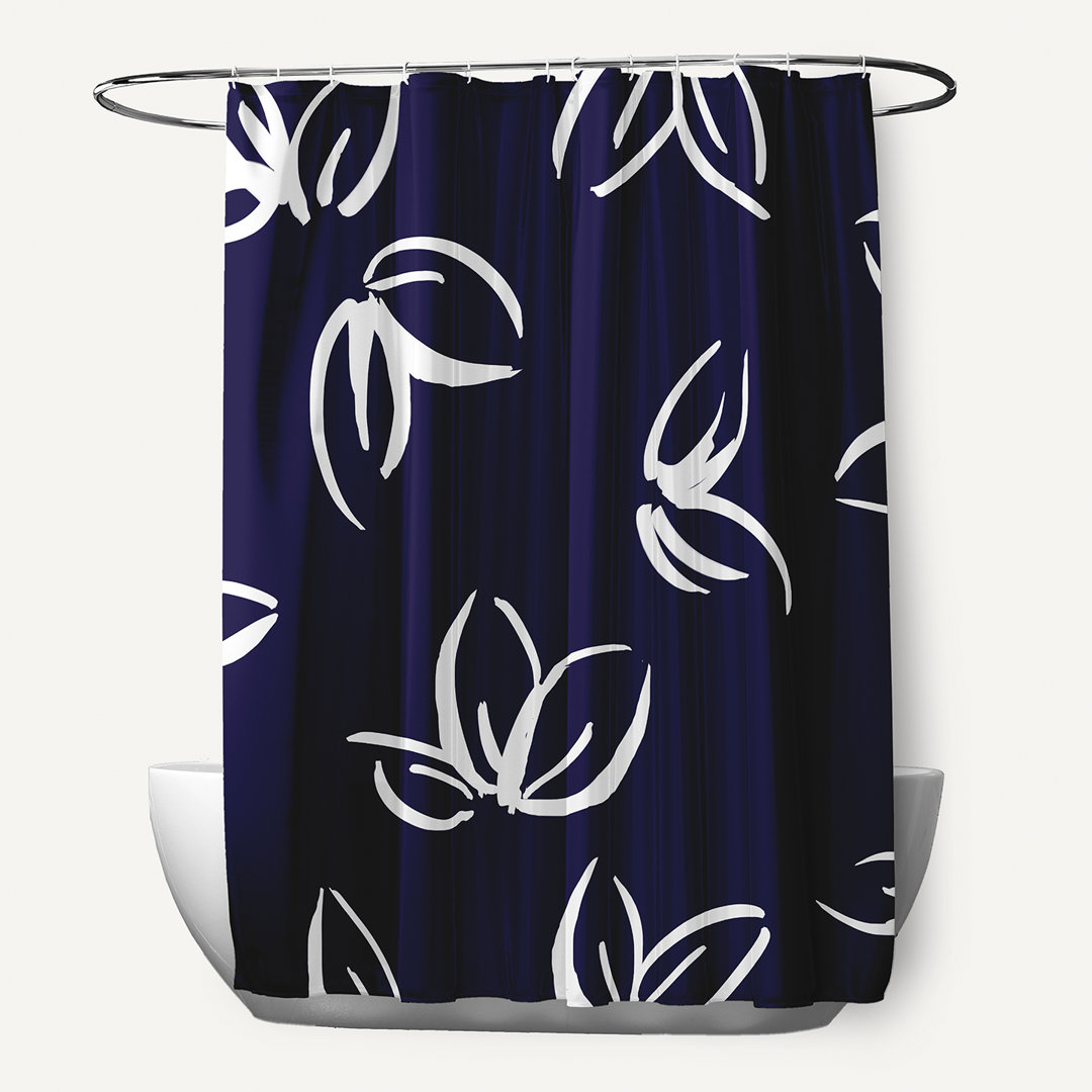 Miki Floral Shower Curtain Wade Logan® 