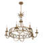 Lustre 8 lumières Hearst en laiton noble-1184445943