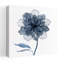 Indigo Bloom IV abstrait délicat, fleur élégante, art mural nature-124291470