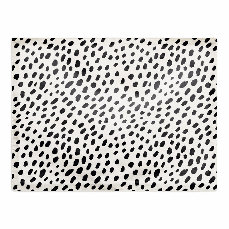 Cotton Polka Dots Rectangle Placemat