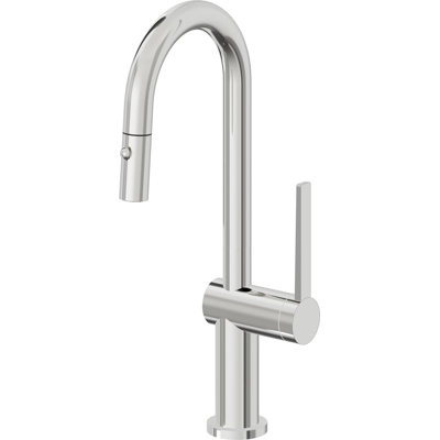 Pull-Down Prep/Bar Faucet With Button Sprayer