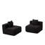 Canapé modulaire en chenille avec 2 coussins-658046259