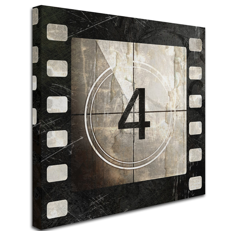 « rétro countdown iv » par impression sur toile tendue Color Bakery, H 35 po x l 35 po x P 2 po