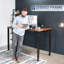 Vivo Black Electric Quad-Motor Height Adjustable 4-Leg Standing Desk Frame
