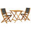 Ensemble de bistro d'extérieur vidaXL 3 pièces-1632581474