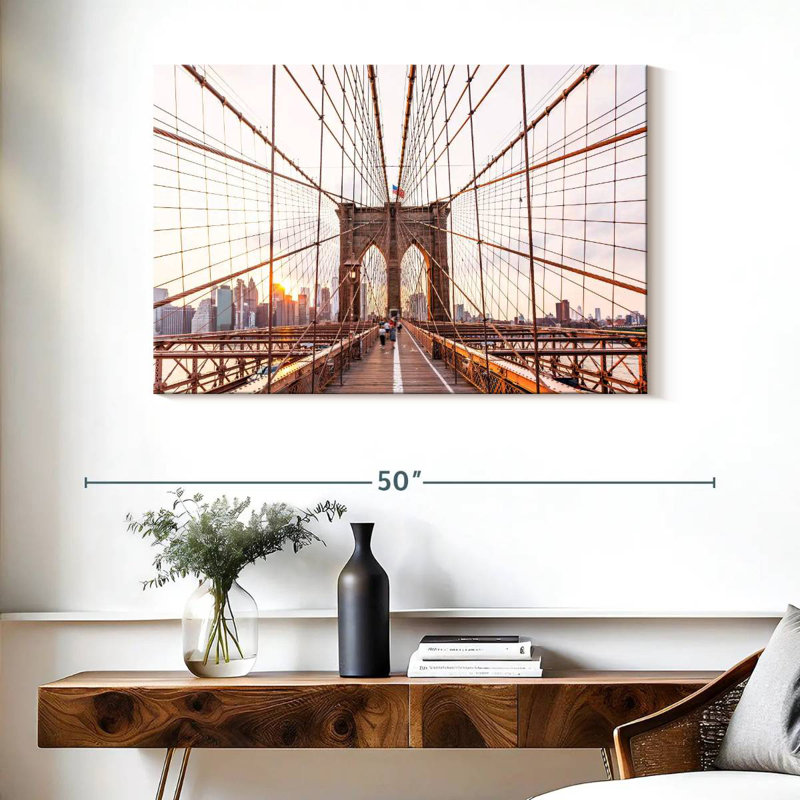Lilie Brooklyn Bridge, Manhattan, H 26 po x l 39 po