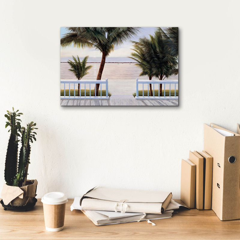 «Palm Bay» par Diane Romanello, H 12 po x l 18 po x P 0,75 po