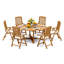 Marley Outdoor Teak Dining Set-1120772611