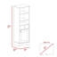 Armoire à linge, deux tablettes intérieures, deux tablettes ouvertes-859331494