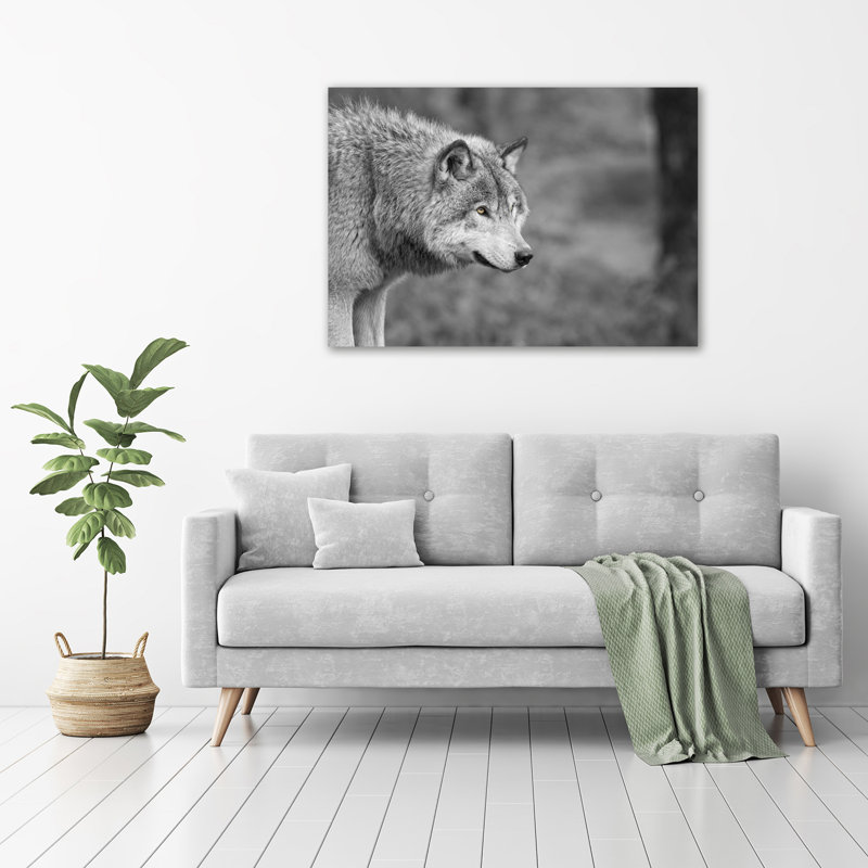 Grey Wolf - Wrapped Canvas Print