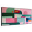Doux pastel abstrait aux formes géométriques modernes, très grand encadré, impression d'art mural (assemblage requis)-105076087
