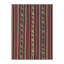1950S Vintage Chaput Kilim Rug In Red And Brown, Multicolor Stripe Patterns