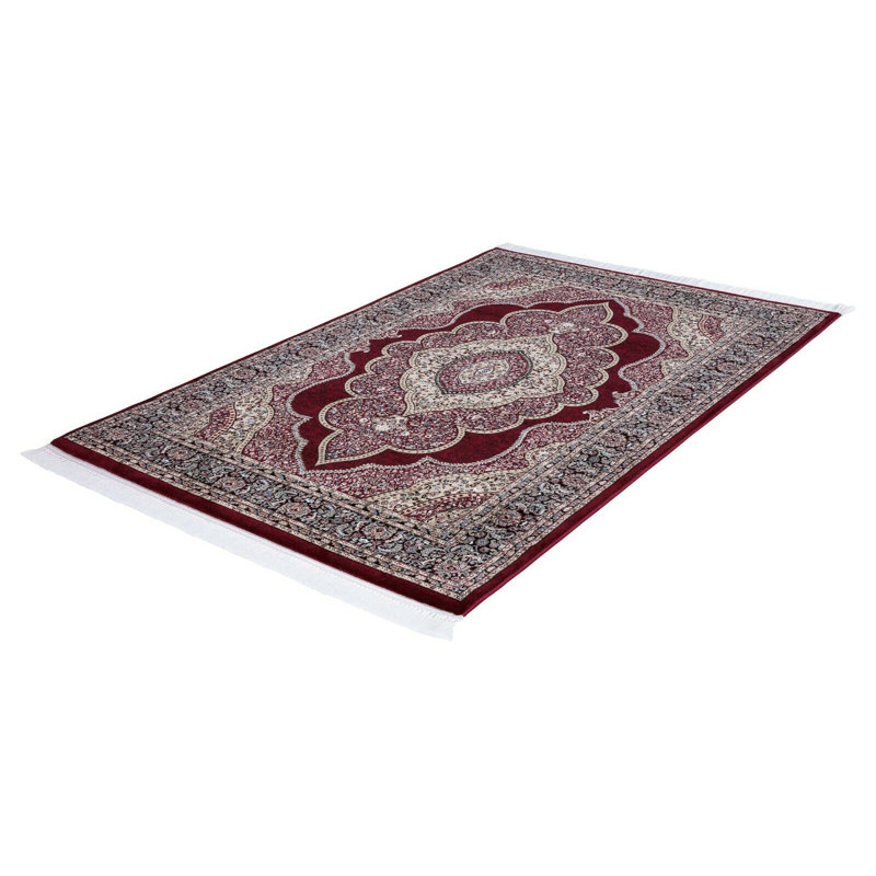 Chancery Kilim Wine Red Rug, Rectangle 280 x 380cm