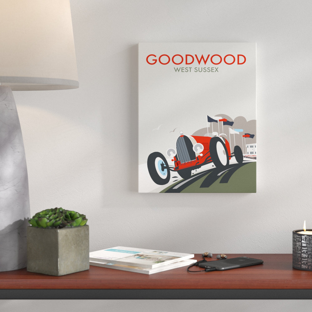 Goodwood, West Sussex by Dave Thompson Vintage Advertisement