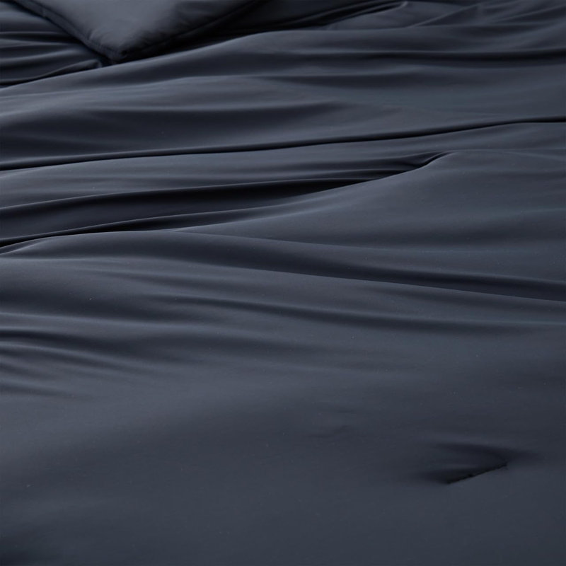 Cool It Boi - Coma Inducer Oversized Comforter Set, Twin Extra Long Comforter + 1 Standard Sham, Black