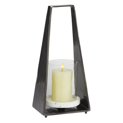 Lanterne de table en aluminium