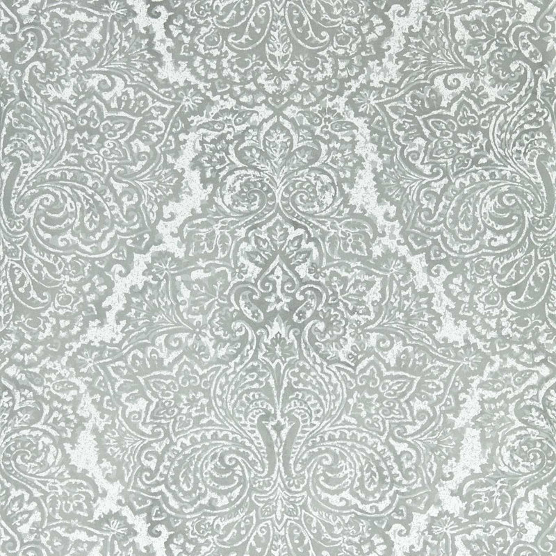 Aurelia 10.05m x 68.6cm Pearl Wallpaper Roll, French Grey/Silver
