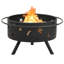Ettinger Fire Pit with Poker 76 cm XXL Steel