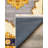 Notton Yellow Gray Oriental Machine Printed Cotton Polyester Area Rug-1899113499