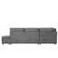 Canapé-lit en L 107 po, lit double escamotable avec USB / type C et repose-pieds de rangement mobile-2039308586