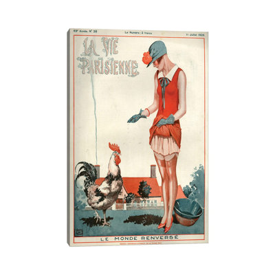 1925 La Vie Parisienne Magazine Cover by Georges Leonnec - Painting on Canvas