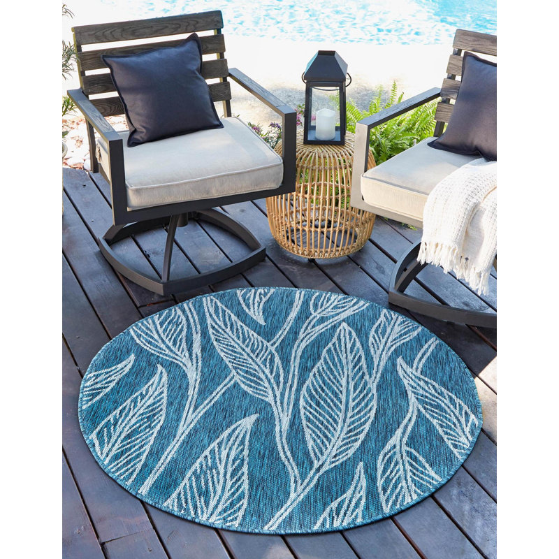 Tapis bleu sarcelle Yvelines, Rond 13 pi