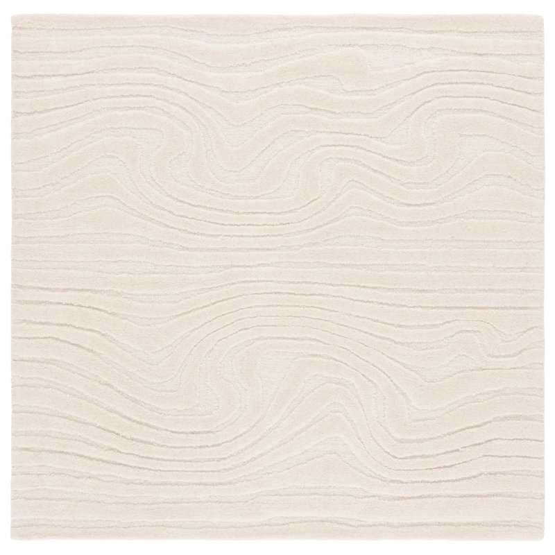 Tapis en laine et en coton touffeté à la main Jamel, Carré 6 pi