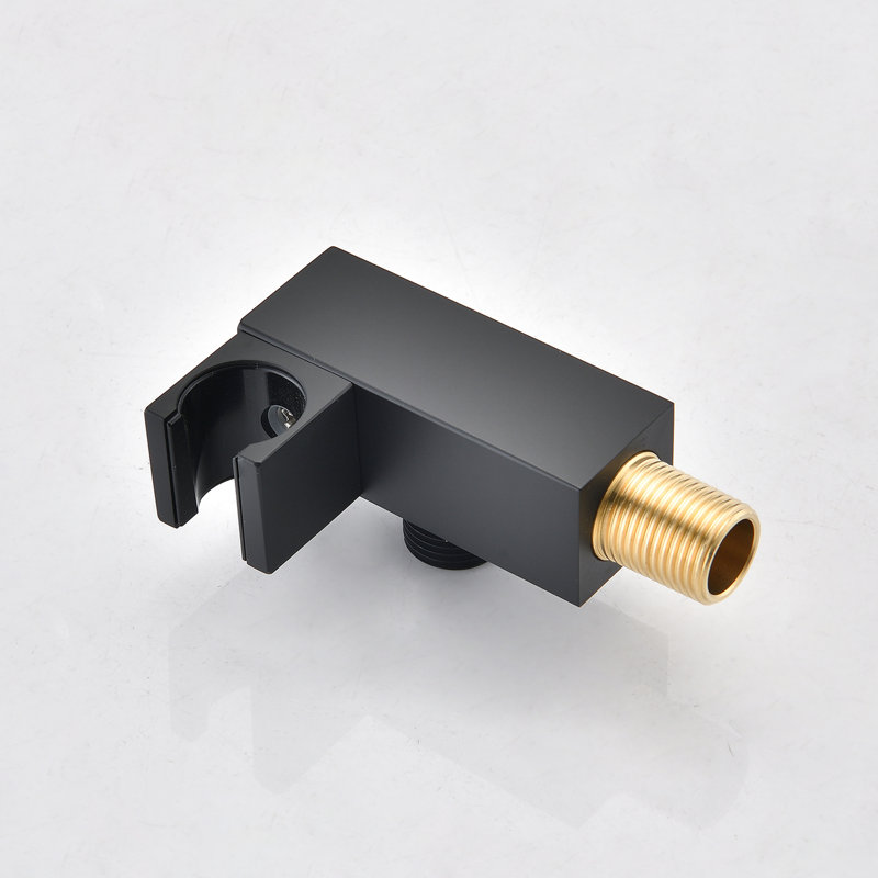 Ceiling Mounted Shower In Matte Black Demonstration - 10" Head & Handheld, Brass, Simulates Natural Rainfall Experience, Self-Cleaning Nozzle, Corresponds With American Standard Pipe Connections