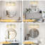 Luminaire de meuble-lavabo en cristal, applique de salle de bain moderne à 3 lumières avec finition chromée, éclairage au-dessus d'un miroir pour fixation murale dans le salon-1001452063-1001452056