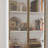 Display Cabinet With Adjustable Lights And Tempered Glass Door-706339728