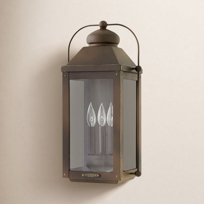 Anchorage 4-Light Outdoor Wall Lantern, Aged Zinc, 3