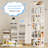 Fortis 54"H x 15.8"W x 15.8"D Rotating Bookcase, Coner bookshelf-928117188-933582473