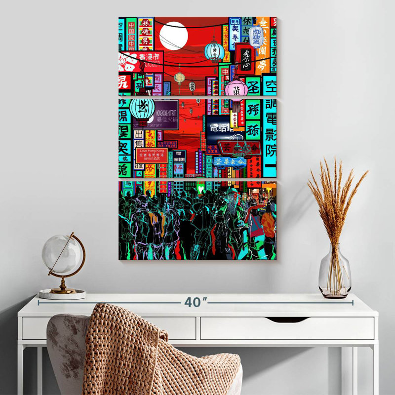 Masam Hong Kong Night, 32" H x 20" W