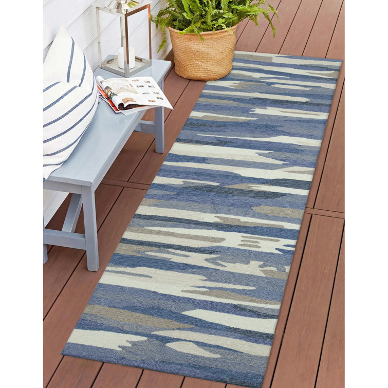 Alexious Performance Hand Tufted Abstract Indoor / Outdoor Rug