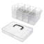 Coffret de fournitures en plastique noir à 3 niveaux-1756799284