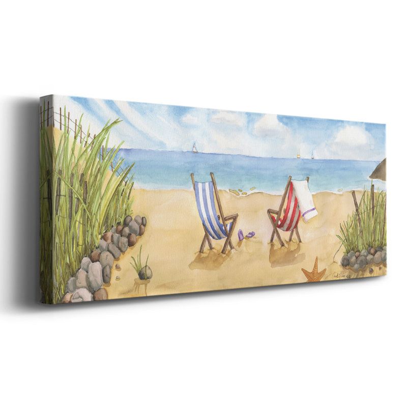 Plage pour deux, H 12 po x l 30 po x P 1,5 po