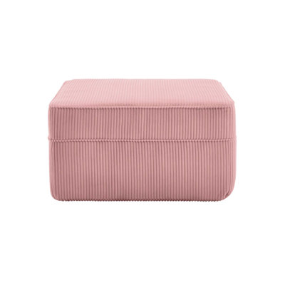 Repose-pieds modulaire en velours côtelé avec tissu moelleux et aucun assemblage requis pour un confort et une commodité ultimes