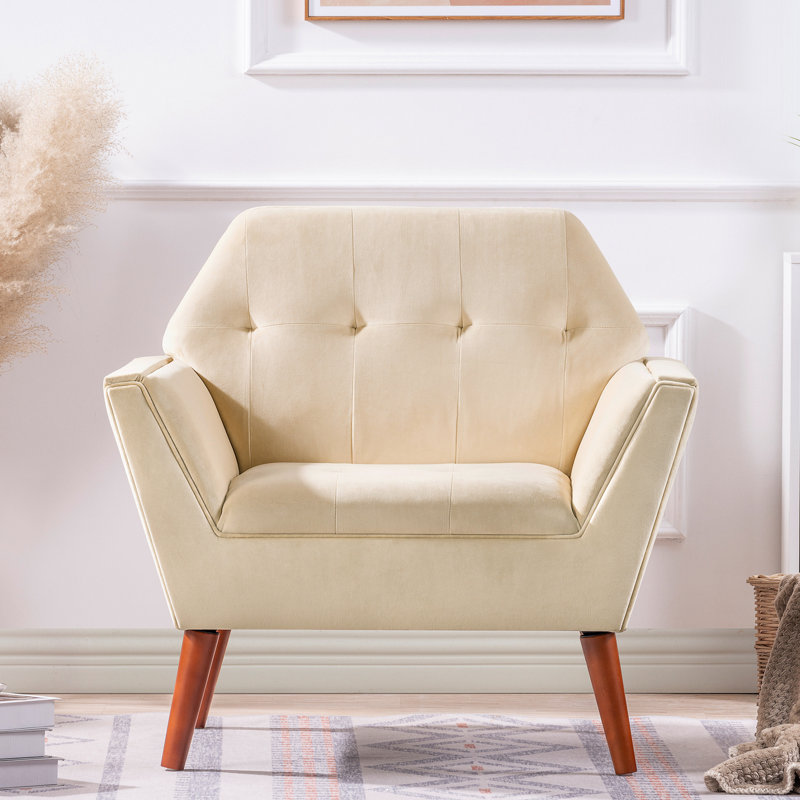 Méridienne Huel, 100 % polyester beige