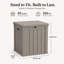 Boîte de rangement en résine imperméable et verrouillable-133987300