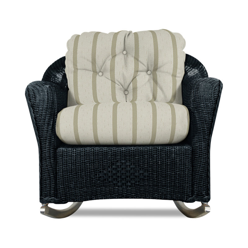 Reflections Outdoor Rocker Chair, Knix Granite, Ebony