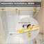 Porte de douche coulissante sans cadre 44-48 x 76 - Or brossé, verre 8 mm