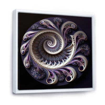 Mandala galactique mauve fractal I