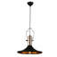 Cheverly 1-Retro Industrial Black Metal Pendant Light – Vintage Ceiling Lamp Shade with Rose Gold Inner Lining, E27 Base for Kitchen, Restaurant, Loft, Coffee Shop, and Workshop