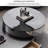 Modern Round Rotating Stainless Steel Coffee Table