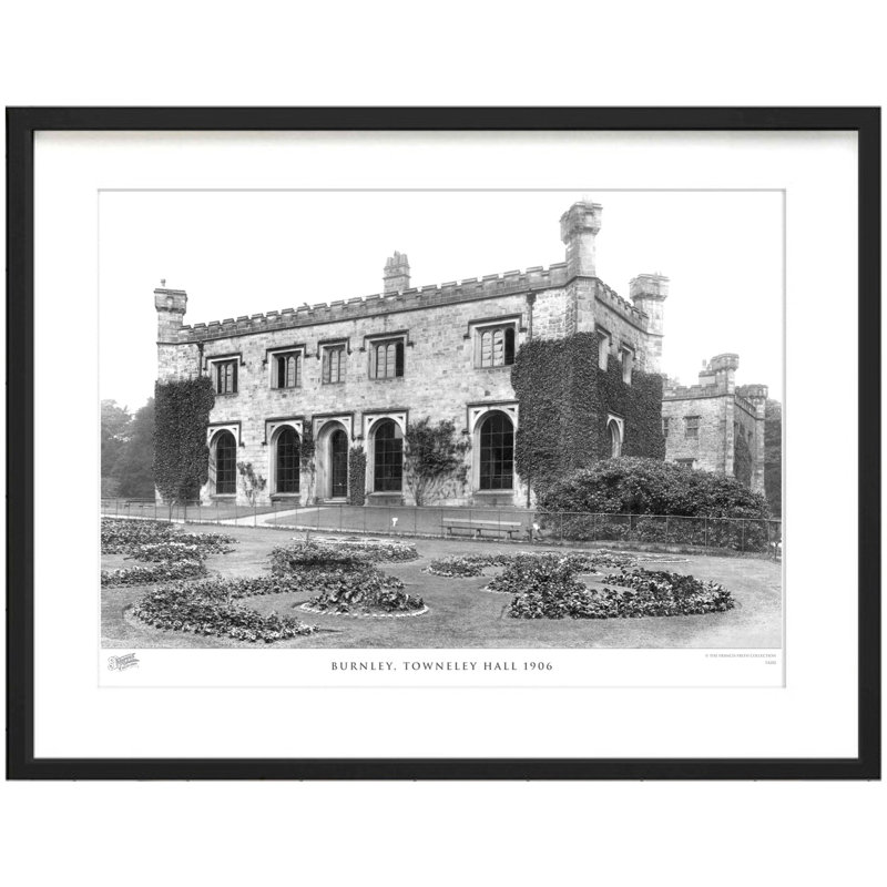 Burnley, Towneley Hall 1906 - Single Picture Frame Print, 60cm H x 80cm W x 2.3cm D